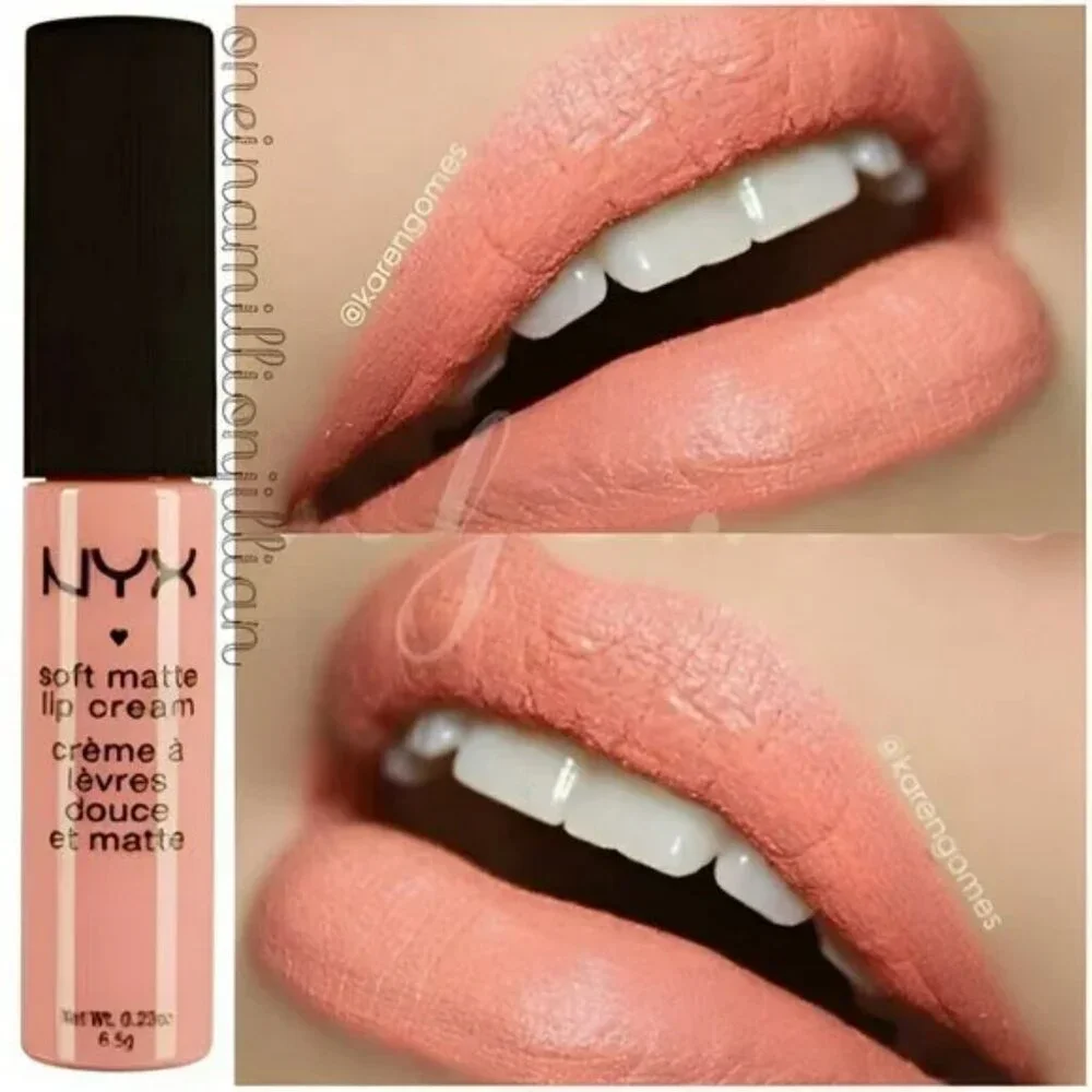 TWO NWT NYX Buenes Aires Coral Pink Peach Vegan Soft Matte Lipstick Lip Cream